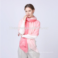 lady lastest design custom printed pink multifunctional wool scarf